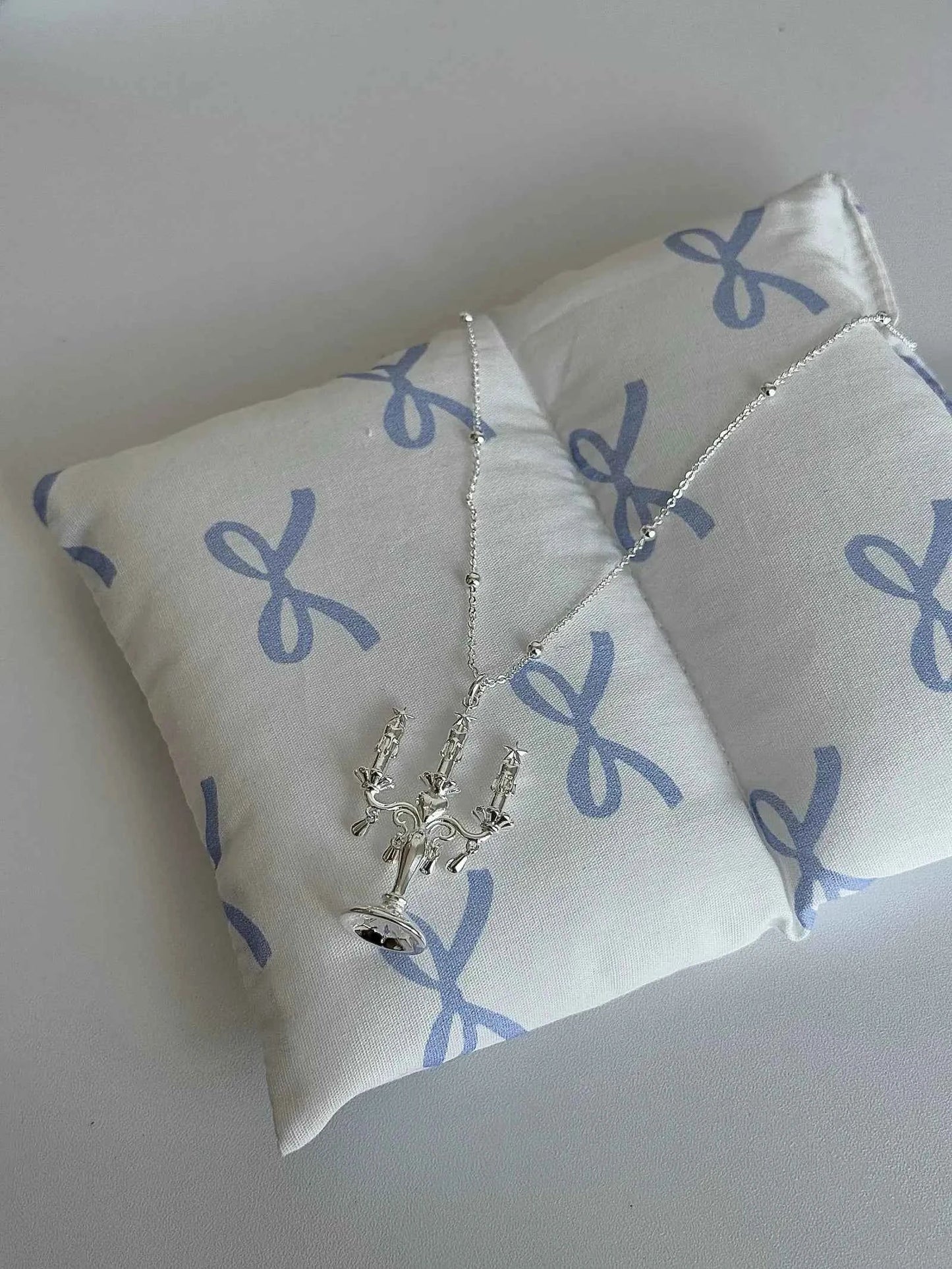 "Starlight Candlestick" Vintage Star Necklace - Unique, Elegant, and Long Chain Design.