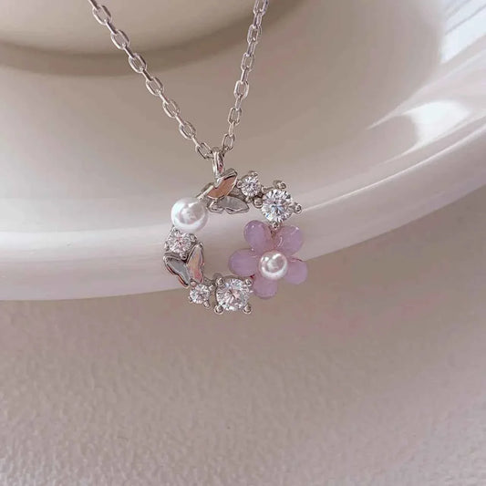 "Sugar Frosting Garland" 925 Sterling Silver Necklace - Sweet and Elegant