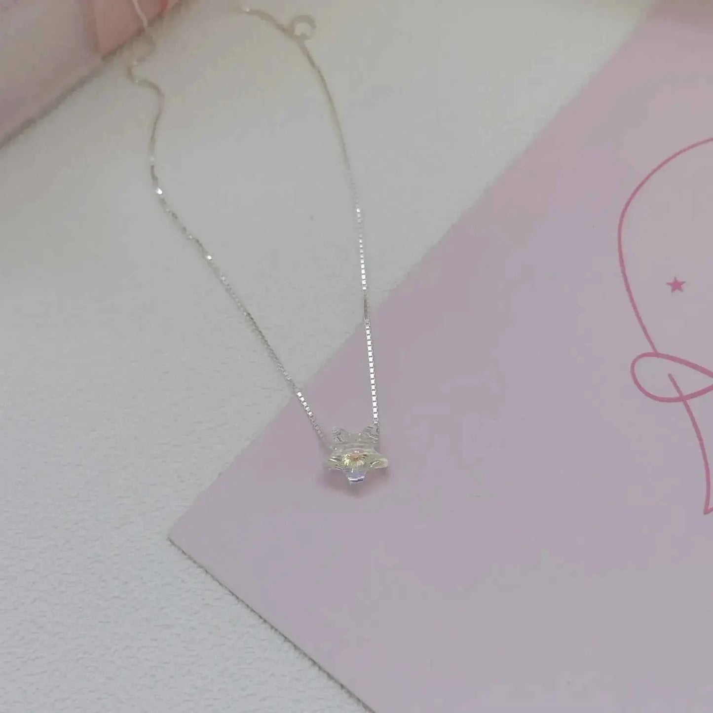 "Aurora Starlight" 925 Sterling Silver Necklace - Captivating and Mesmerizing