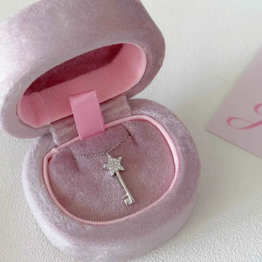 "Star Key" 925 Sterling Silver Necklace - Perfect Gift for Best Friends