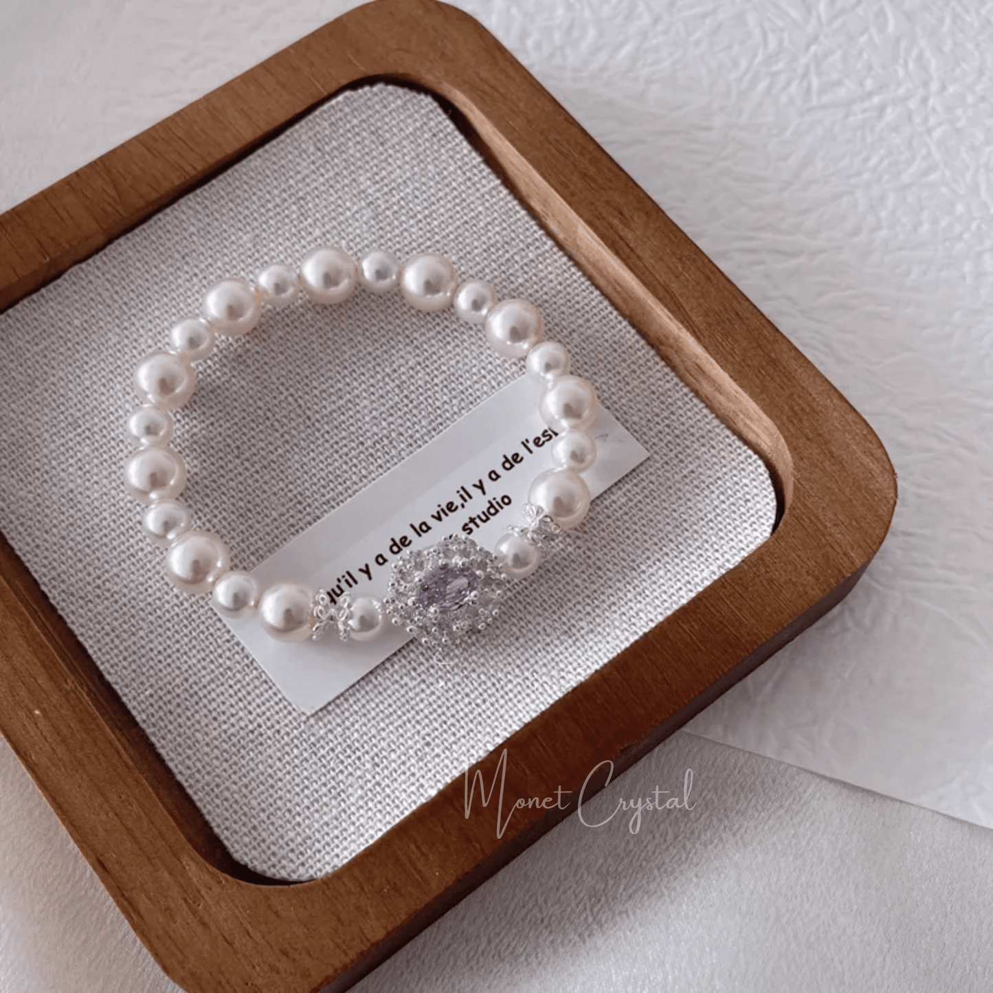 "Violet Glow" Original Design Luxe Pearl Bracelet