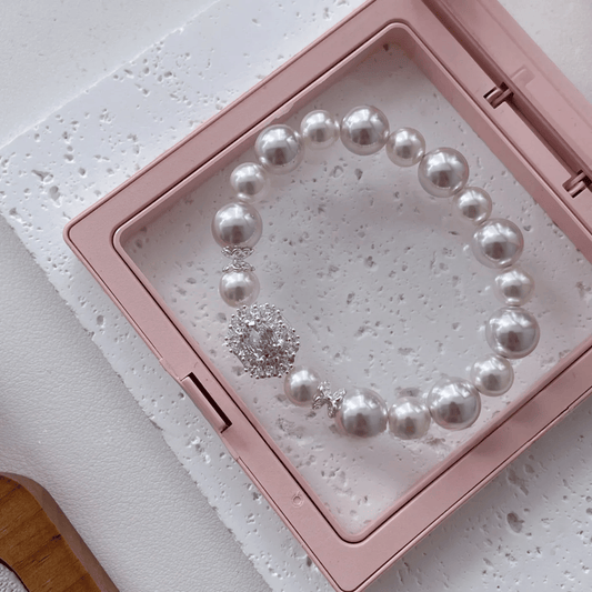 "Violet Glow" Original Design Luxe Pearl Bracelet