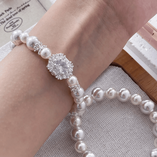 "Violet Glow" Original Design Luxe Pearl Bracelet