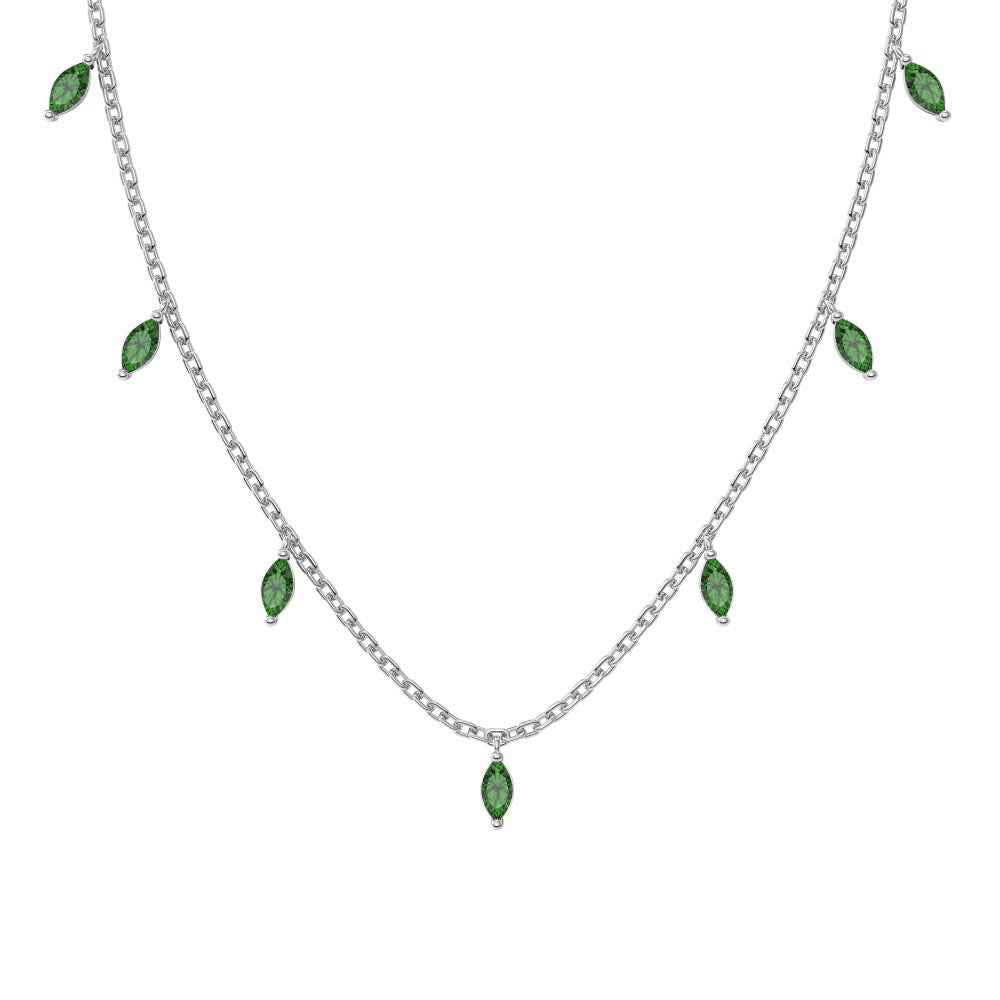 “Celestial Glow” – S925 Sterling Silver Marquise CZ Pendant Necklace (Copy)
