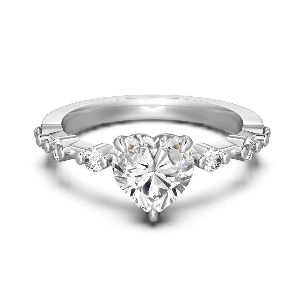 “Heartfelt Elegance” – S925 Sterling Silver Heart-Shaped CZ Ring (Copy)