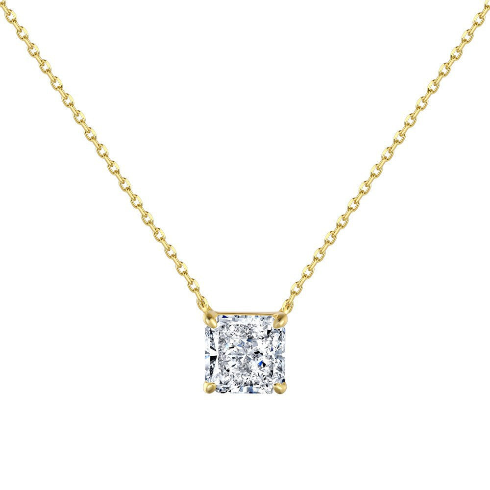 Ice Blossom – Premium S925 Silver Necklace with 8A CZ.