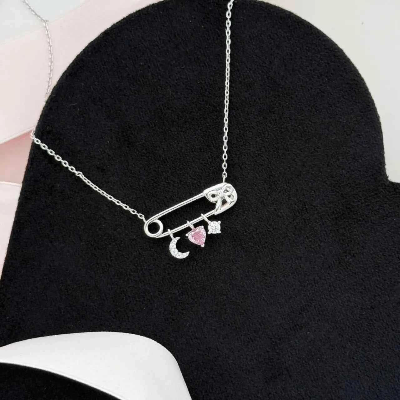 "Love Pin" 925 Sterling Silver Necklace