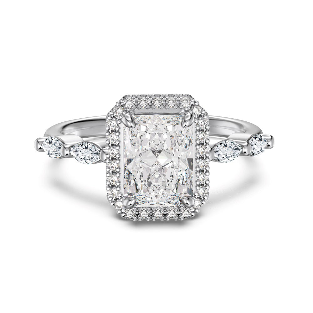 "Frost Cube" S925 Sterling Silver Ring