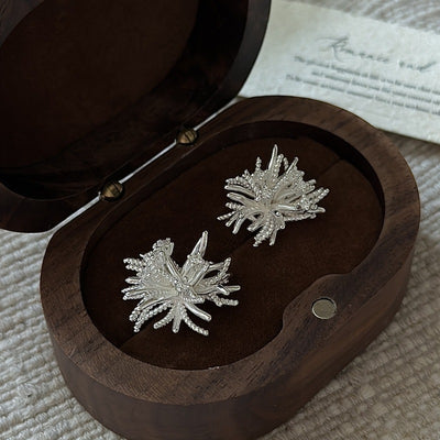 "Floral Cluster" 925 Sterling Silver Earrings