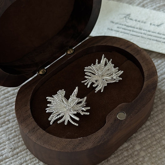 "Floral Cluster" 925 Sterling Silver Earrings