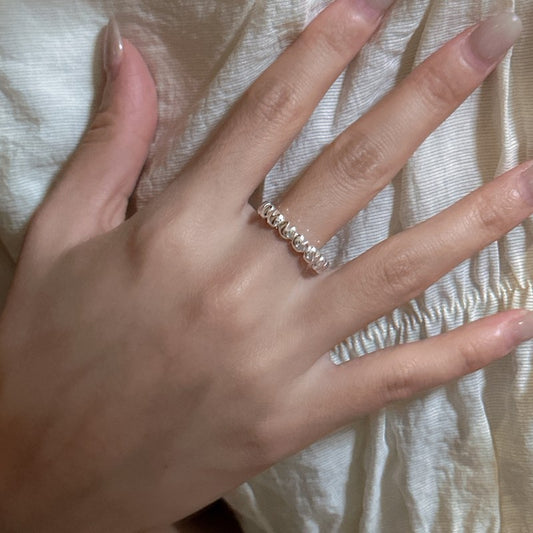 "Heart Muse" 925 Sterling Silver Adjustable Ring