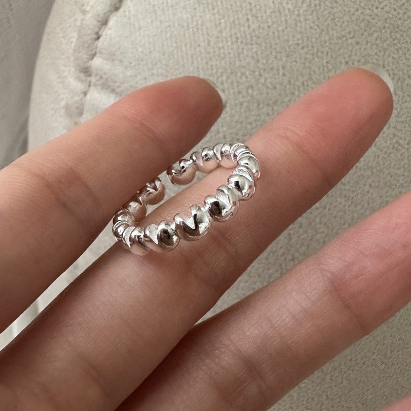 "Heart Muse" 925 Sterling Silver Adjustable Ring