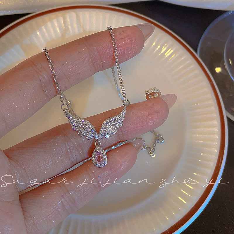 “Guardian Wings” S925 Sterling Silver Angel Necklace