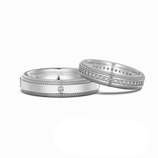 "Eternal Grace" 925 Sterling Silver Couple Rings – Minimalist & Timeless