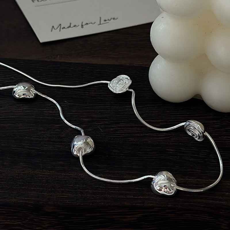 "Rose Whispers" 925 Sterling Silver Necklace