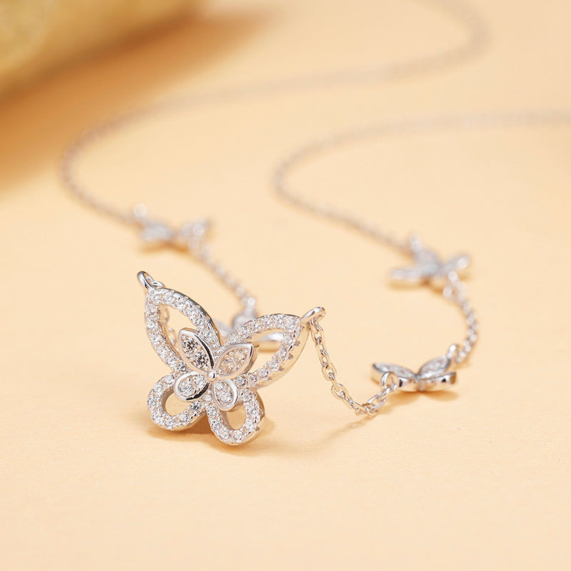 Verträumtes lila Perlenarmband – Swarovski Perlen