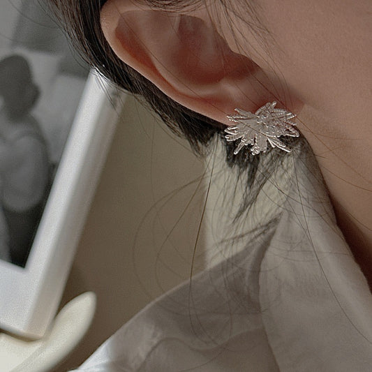"Floral Cluster" 925 Sterling Silver Earrings