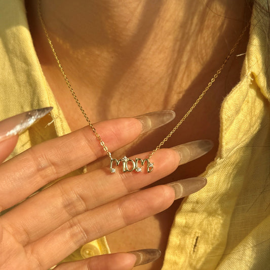 “MOM” S925 Sterling Silver Necklace