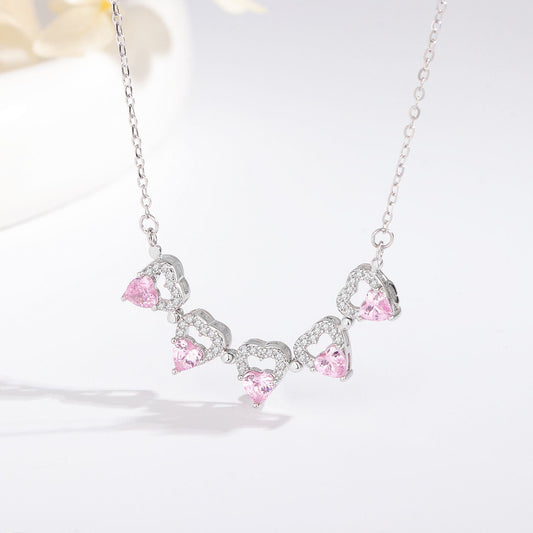 “Blooming Heart” S925 Sterling Silver Convertible Necklace