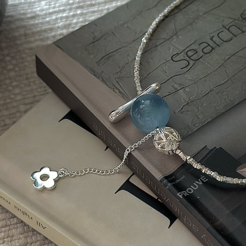 "Ocean Bloom" S925 Sterling Silver Necklace
