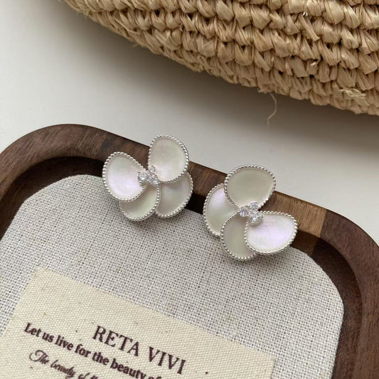 "Blossom Kiss" 925 Sterling Silver Earrings