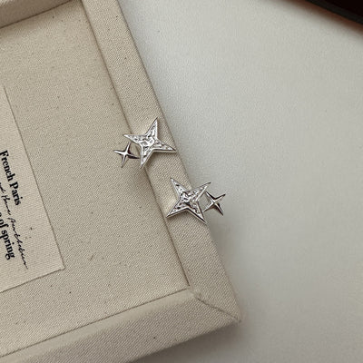 "Twinkle Star" 925 Sterling Silver Stud Earrings