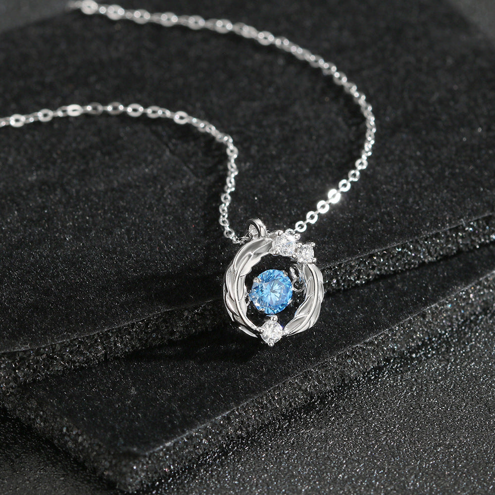 "Wings of Fate" S925 Sterling Silver Dancing Heart Necklace