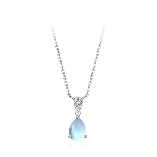 “Luna Drop” 925 Sterling Silver Moonstone Jewelry Set