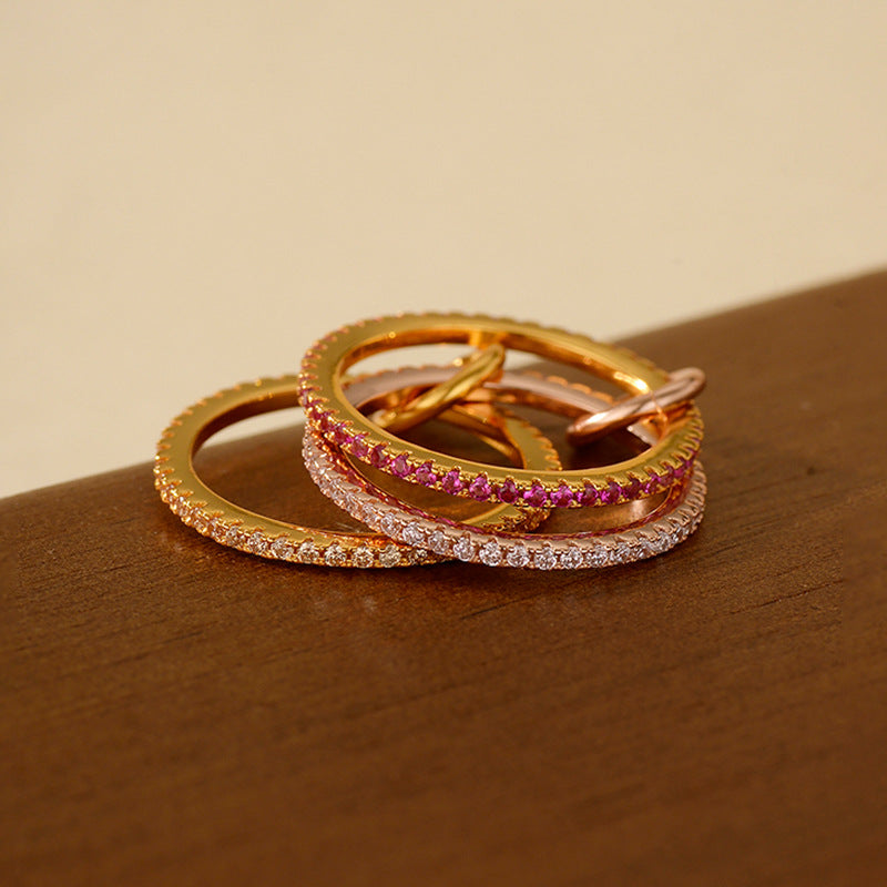 "Calm Flutter" Verstellbarer Ring aus 925er Sterlingsilber