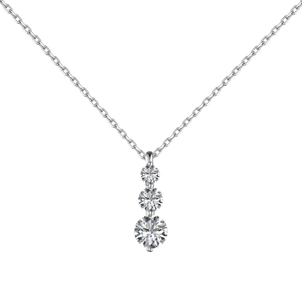"Sweet Harmony" S925 Sterling Silver Jewelry Set with Zircon