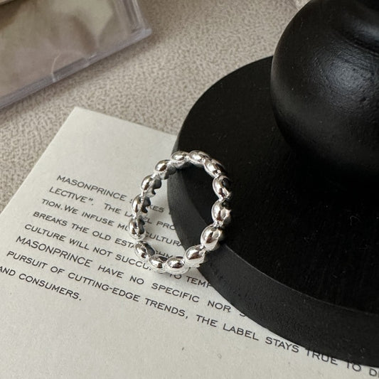 "Heart Muse" 925 Sterling Silver Adjustable Ring