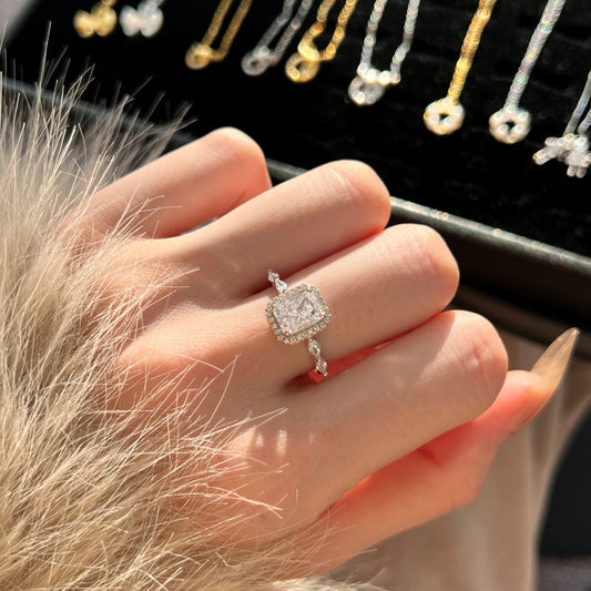 "Frost Cube" S925 Sterling Silver Ring