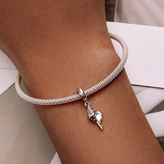 "Ocean Whisper" 925 Sterling Silver Seashell & Conch Charm Collection