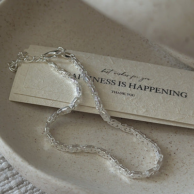 "Shimmering Waves" 999 Silver Bracelet – Minimalist Sparkle