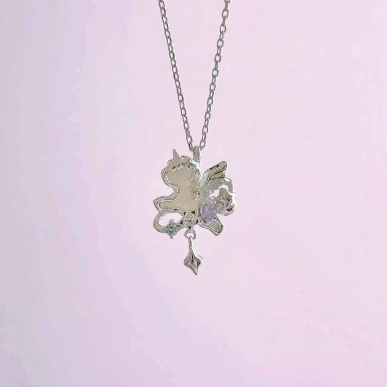 "Unicorn’s Guardian" 925 Sterling Silver Necklace – Magical, Minimalist, Gift-Ready