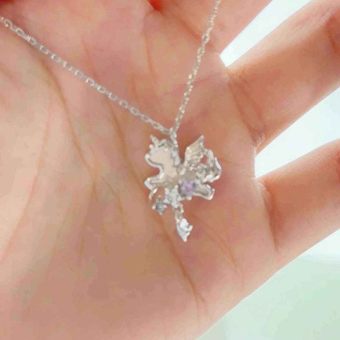 "Unicorn’s Guardian" 925 Sterling Silver Necklace – Magical, Minimalist, Gift-Ready