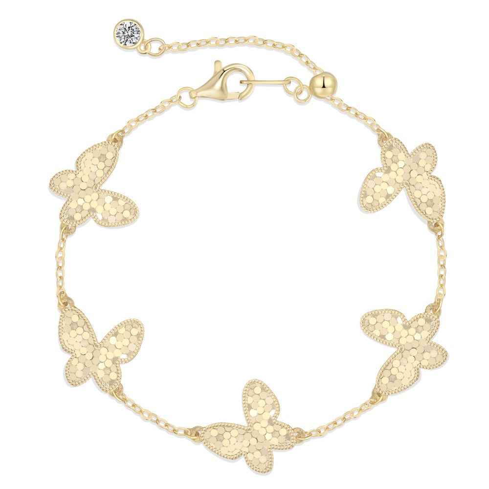 "Wings of Twilight" 925 Sterling Silver Butterfly Bracelet – Dual-Faced Elegance (Copy)