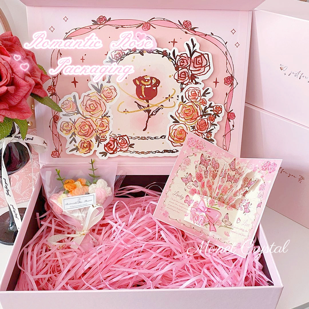 Romantic Rose Packaging — A Valentine’s Day Love Story – Monet Crystal
