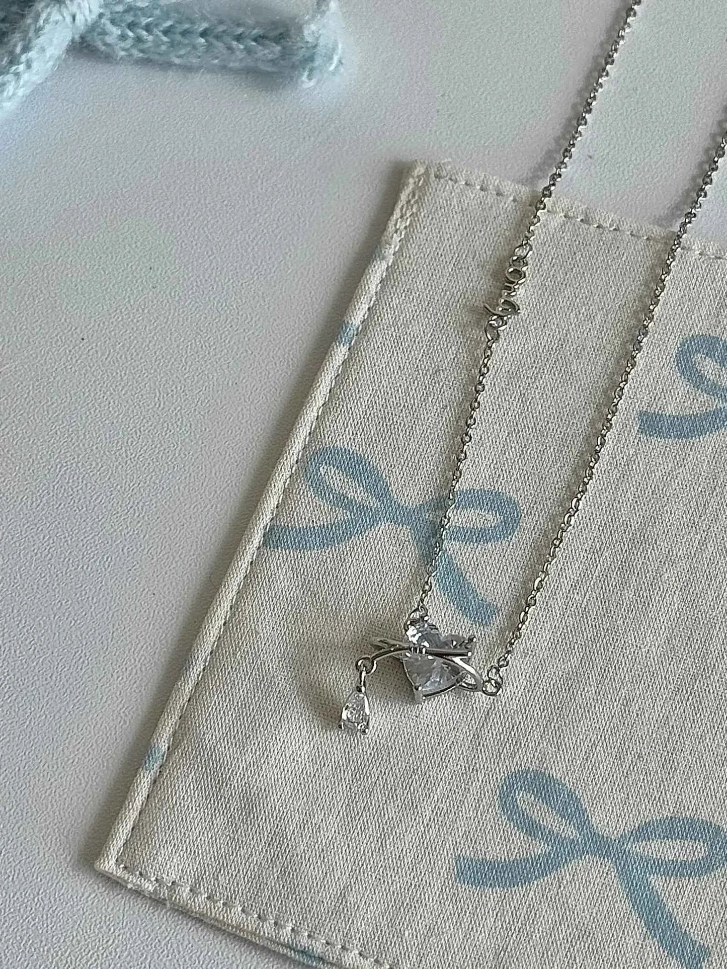 "Beating Heart Trail" 925 Sterling Silver Heart Pendant Necklace - Sweet, Elegant, and Unique.
