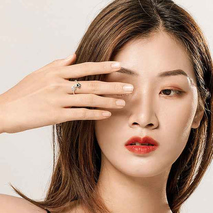 "Paw Promise" 925 Sterling Silver Adjustable Cat Paw Ring – Playful & Chic