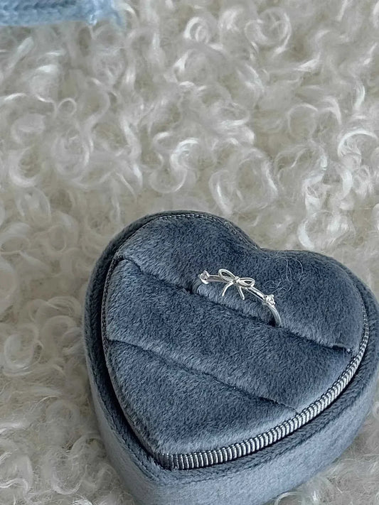 "Charming Bow Gift" 925 Sterling Silver Ring - Sweet, Elegant, and Unique.