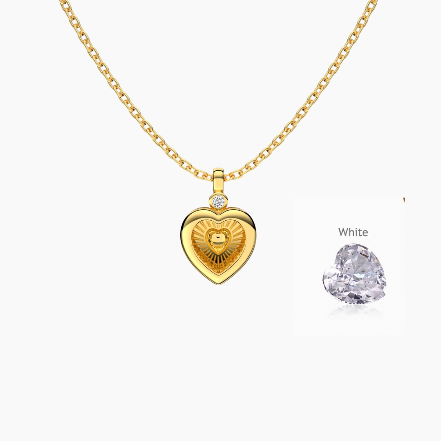 “Secret Heart” S925 Sterling Silver DIY Heart Box Necklace