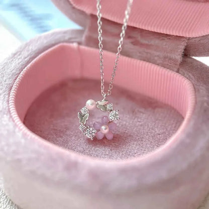 "Sugar Frosting Garland" 925 Sterling Silver Necklace - Sweet and Elegant