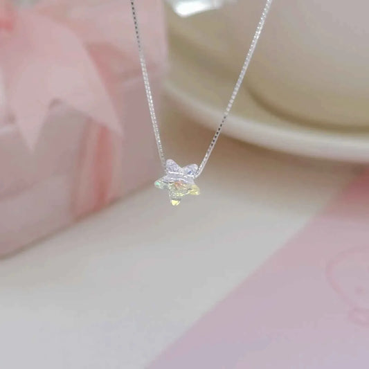 "Aurora Starlight" 925 Sterling Silver Necklace - Captivating and Mesmerizing