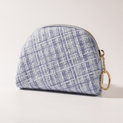 Monet Tweed Jewelry Pouch – Travel Zipper Case