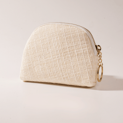 Monet Tweed Jewelry Pouch – Travel Zipper Case