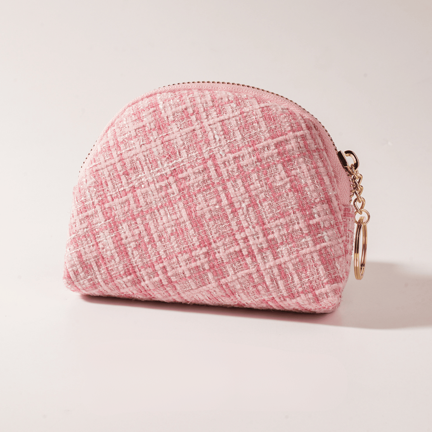 Monet Tweed Jewelry Pouch – Travel Zipper Case