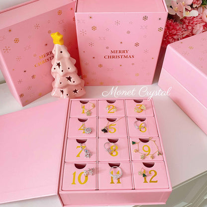 2025 Christmas Limited - S925 Sterling Silver Jewelry Advent Calendar Box (12-piece)