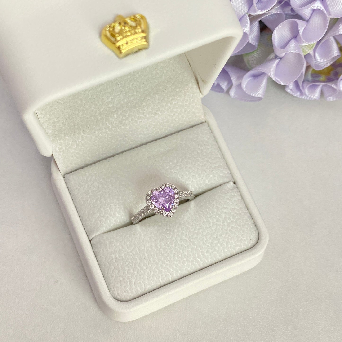 “Frostfire Heart” S925 Sterling Silver 1CT Heart-Cut Zircon Halo Ring