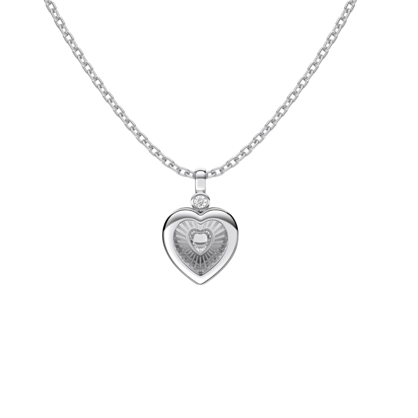 “Secret Heart” S925 Sterling Silver DIY Heart Box Necklace